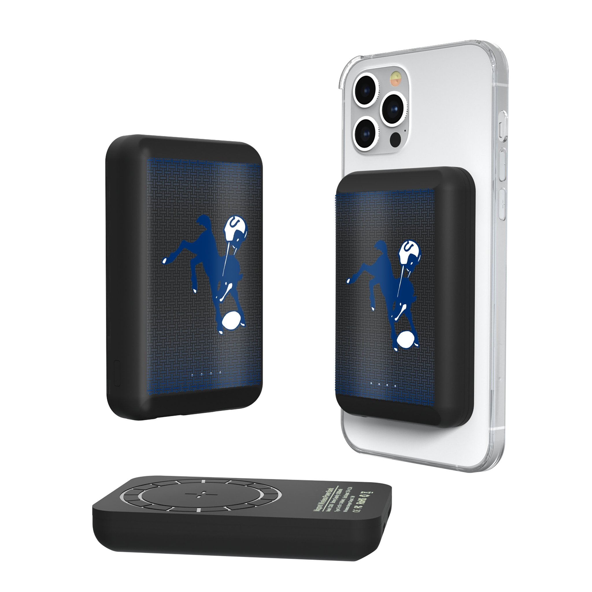 Baltimore Colts 1946 Historic Collection Wireless Magnetic Power Bank - Vintage NFL Team Portable Charger for iPhone, Android, Travel & Outdoor Adventures