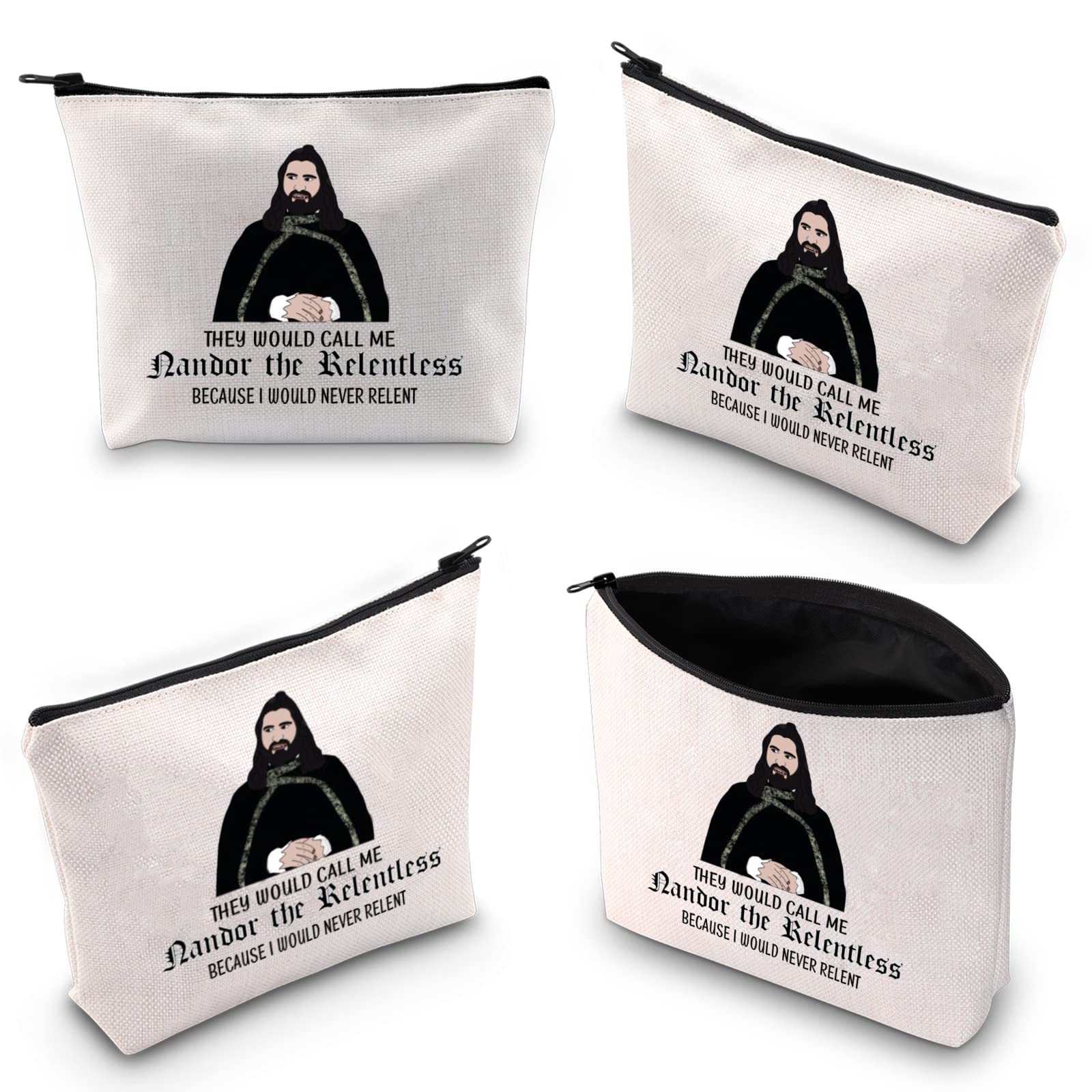 XYANFA What We Do in the Shadows Horror TV Show Makeup Bag - Vampire Themed Gift for Nandor The Relentless Fans (They Call Me Nandor) - Perfect for Cosplay, Halloween & Gothic Makeup Storage