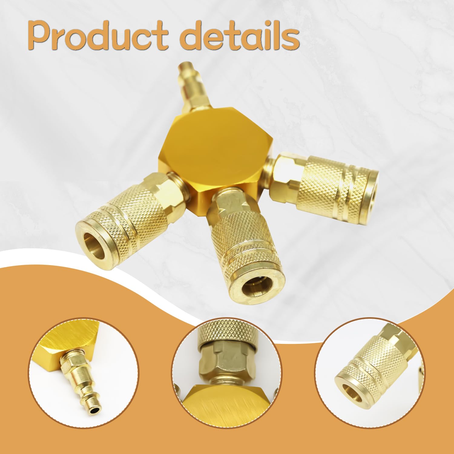 3 Way Hose Splitter 1/4