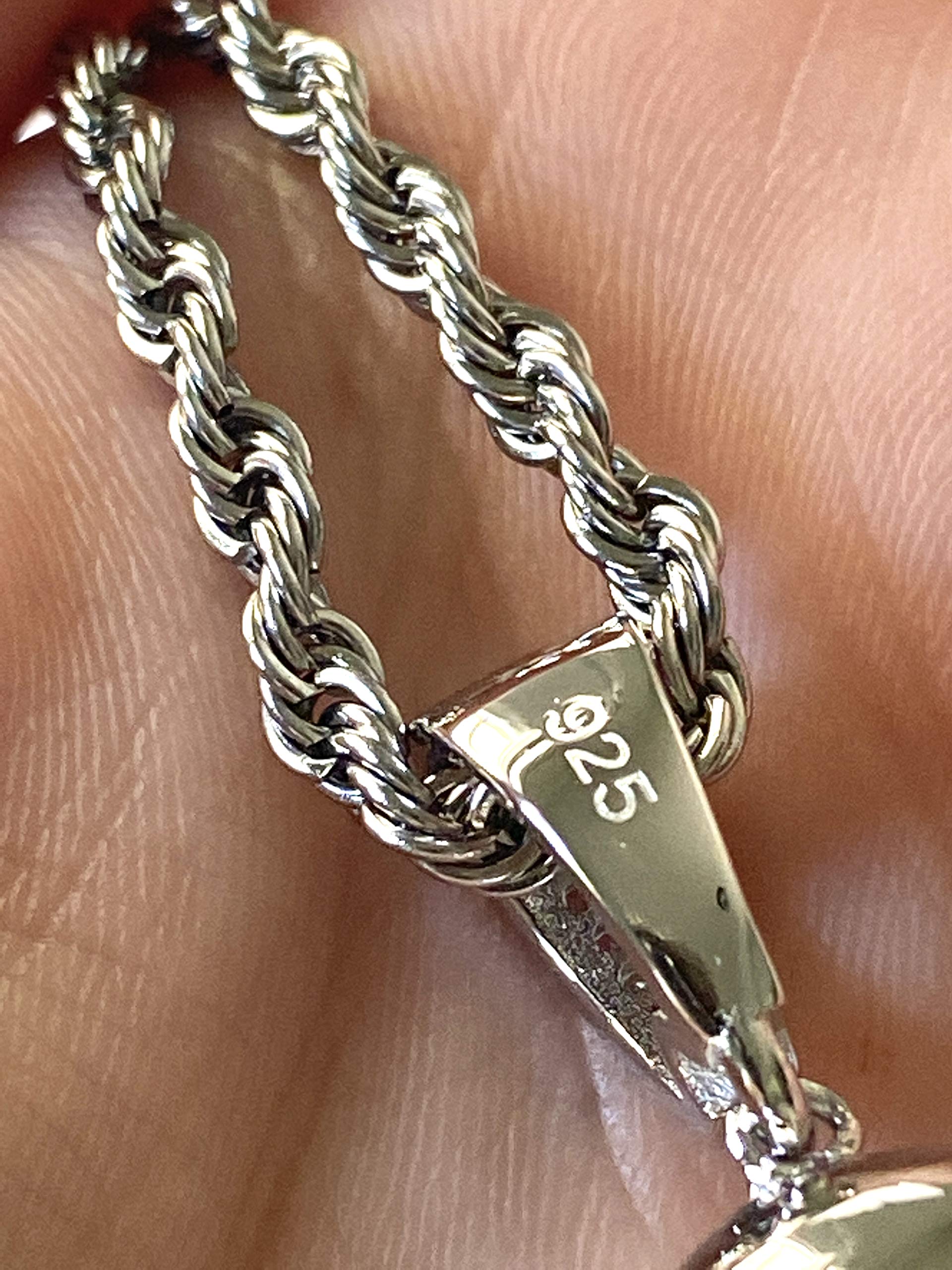 925 Sterling Silver Cobra Snake Pendant Necklace for Men & Women - Iced Out Stainless Steel Chain 16