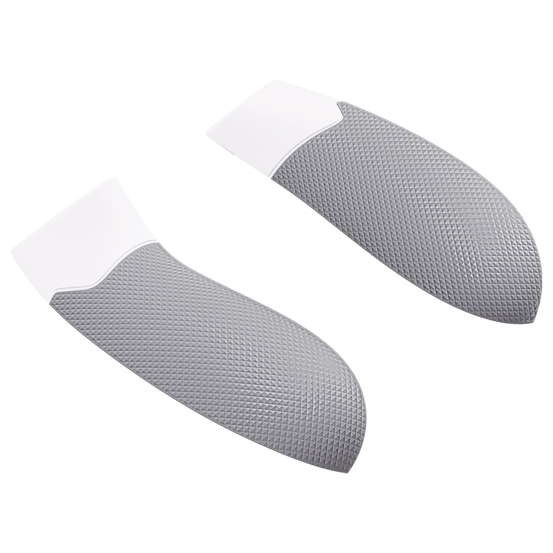 Non-Slip Rubberized Grip Replacement Back Panel for Xbox Series X/S Controller - Enhanced Texture for Better Gaming Performance (White & Gray) - Perfect for FPS, Racing & Action Games