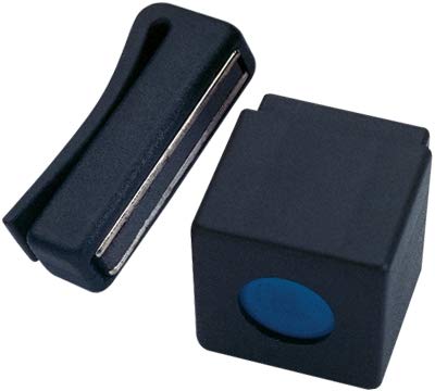 Magnetic Pool Cue Chalk Holder with Belt Clip - Durable & Secure Snooker/Billiards Accessory (Black/Blue/Red) for Professional & Home Use