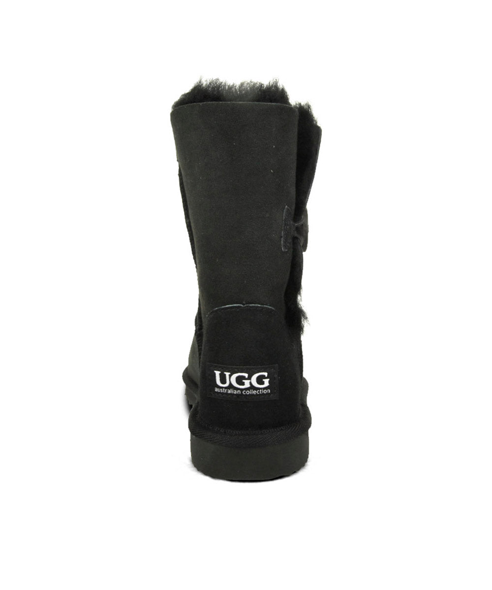 Women's UGG Premium Short Button Boots - Warm Winter Snow Boots for Women | Cozy & Stylish Ankle Boots for Cold Weather, Outdoor Activities & Casual Wear