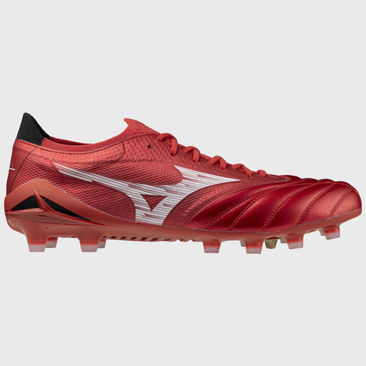 Mizuno Morelia Neo IV Beta Elite MD Rugby Boots - Lightweight Soccer Cleats for Men - Ruby Red - Perfect for Rugby, Soccer & Turf Sports