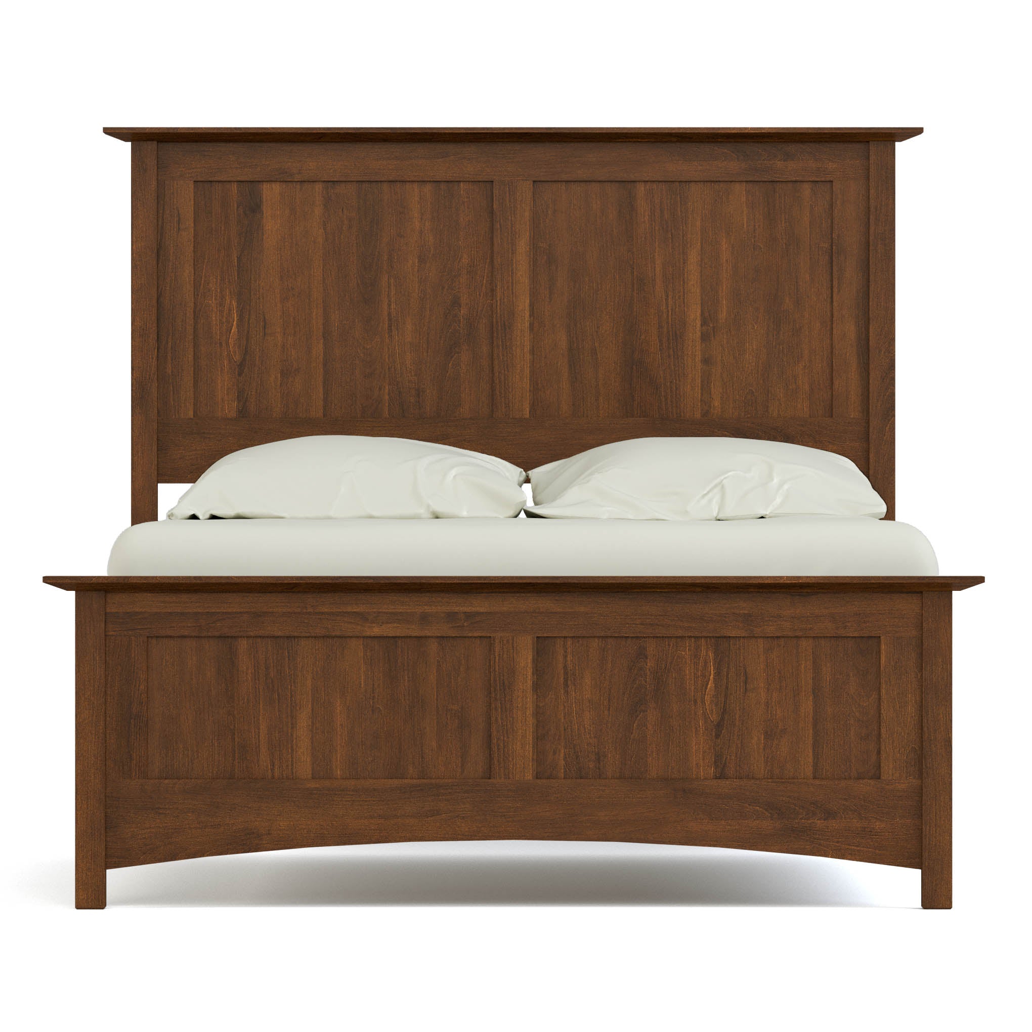 Gable Road Bed Frame - Sturdy Metal Platform Bed with Wooden Headboard - Perfect for Modern Bedrooms & Guest Rooms