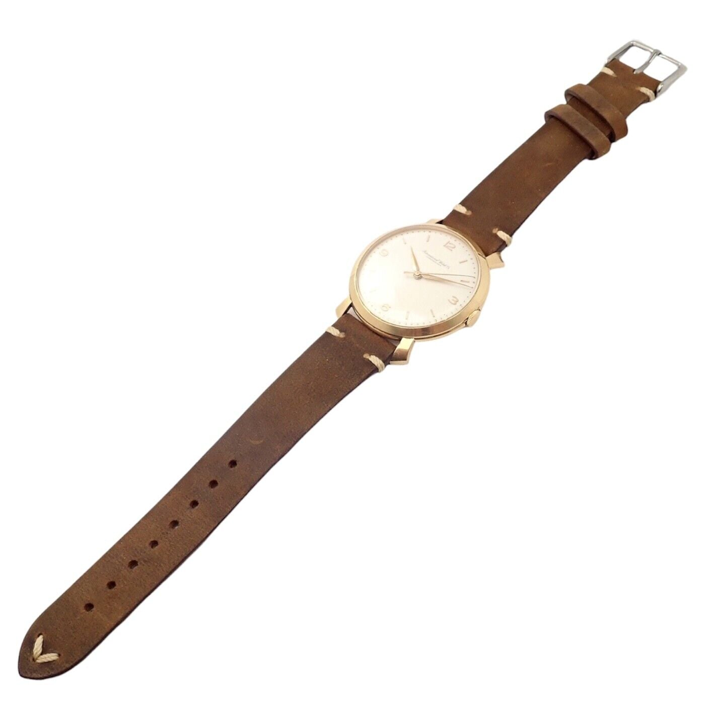 Authentic IWC Schaffhausen 18k Yellow Gold Manual Wind Men's Luxury Watch - Perfect for Business, Formal Events & Collectors