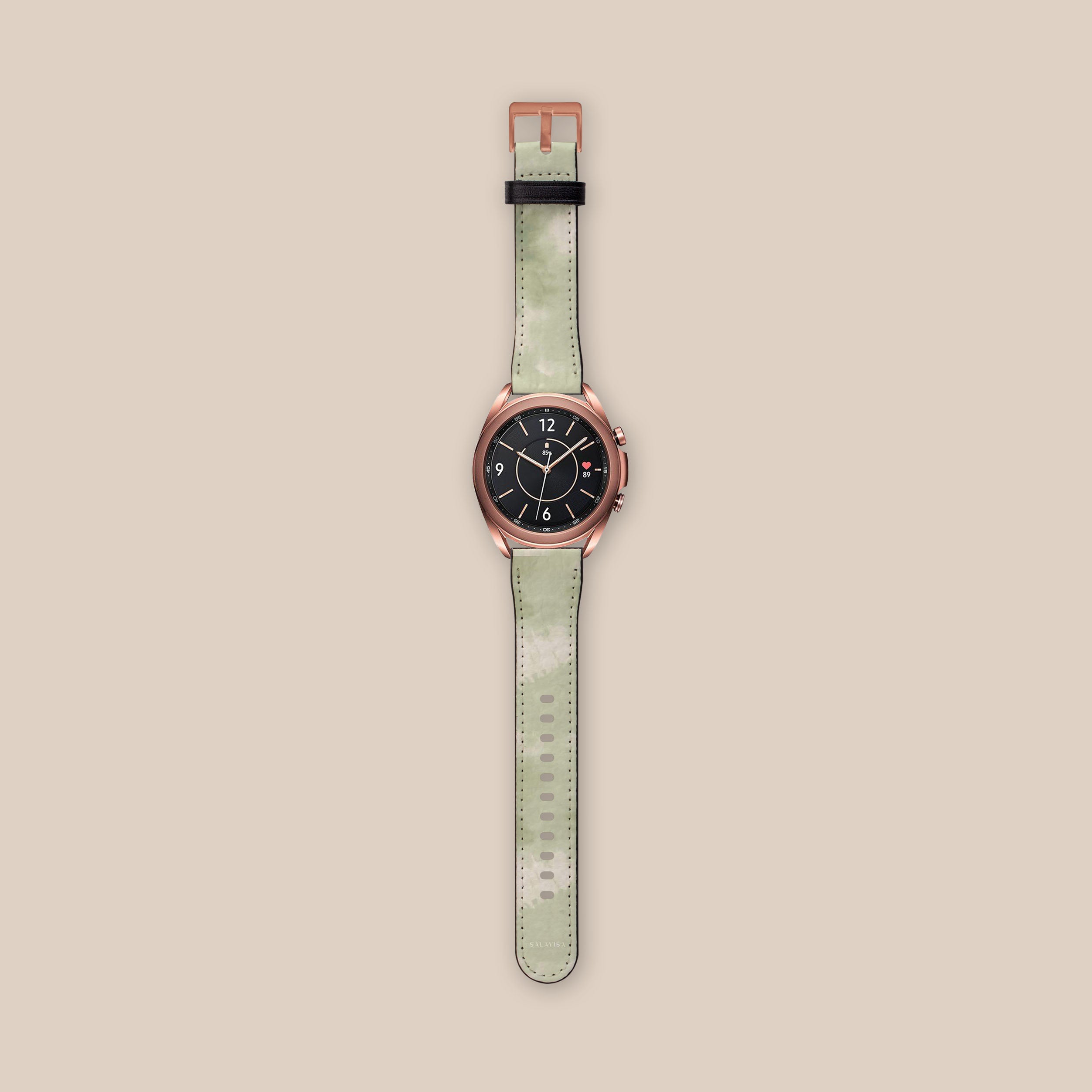 Vibrant Green Tie Dye Galaxy Watch Band - Stylish & Durable Replacement Strap for Samsung Galaxy Watches - Perfect for Workouts, Fashion & Everyday Wear