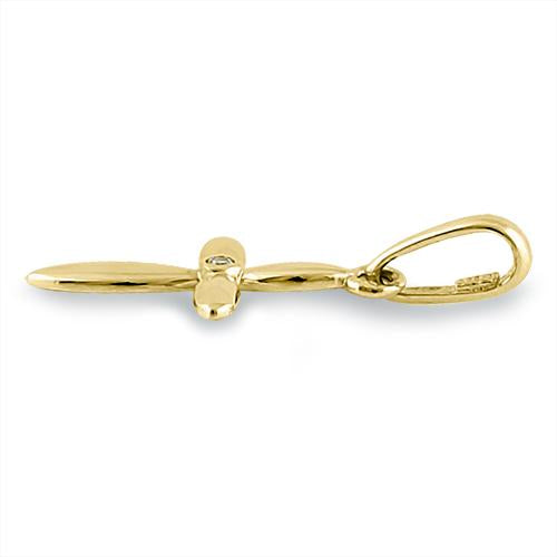 14K Solid Yellow Gold Vintage Cross Pendant with Clear CZ Stones - Elegant Religious Jewelry for Women, Perfect for Church, Weddings & Everyday Wear