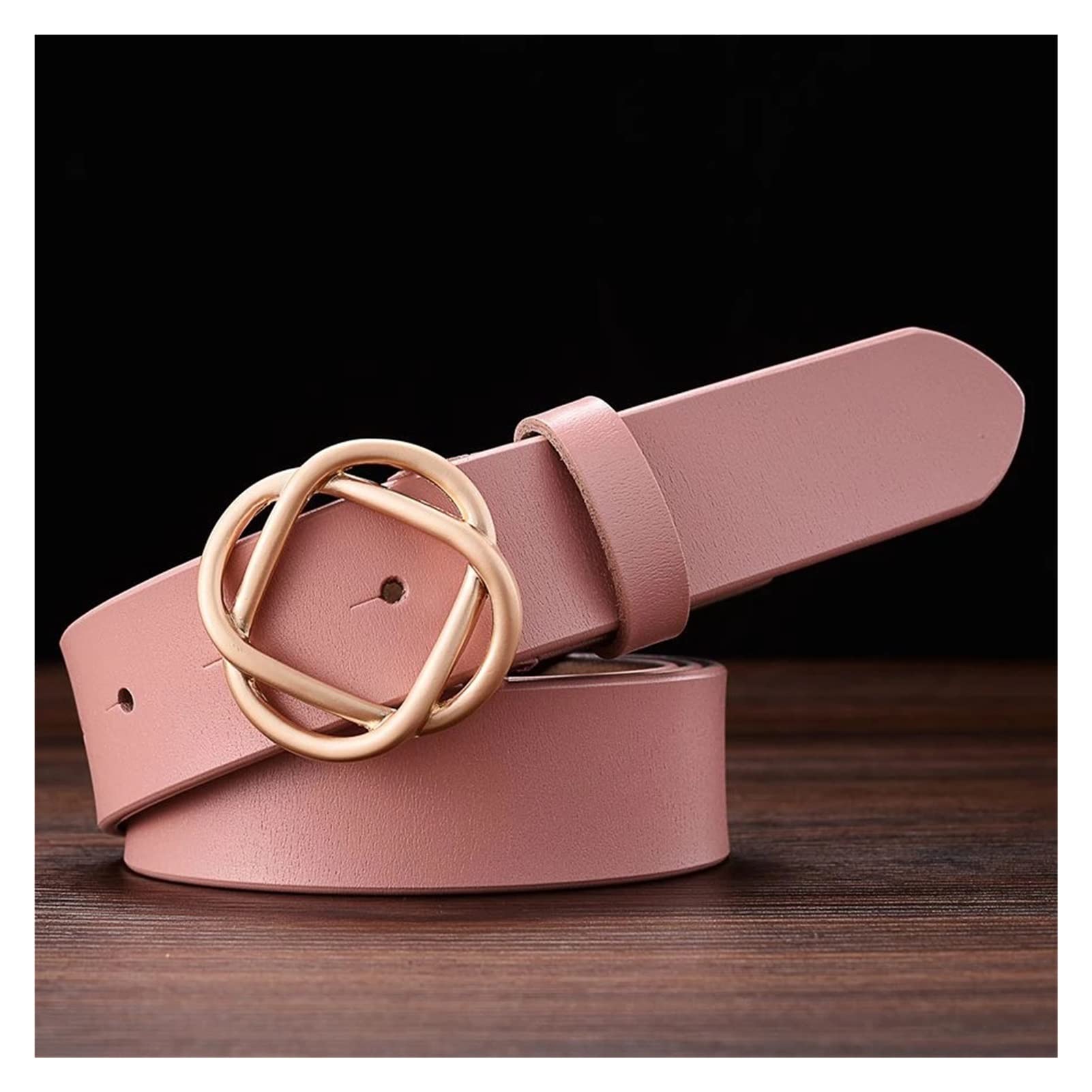 Stylish Women's Leather Belt - Adjustable Waist Belt for Women (105CM, Color A) - Perfect for Casual, Office & Everyday Outfits