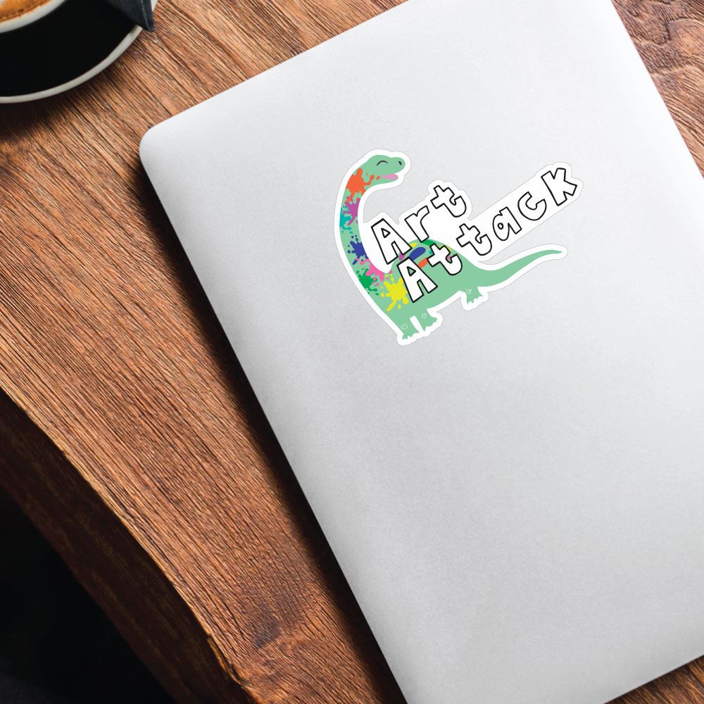 Art Attack Sticker Decals - Premium Vinyl Decorative Stickers for Laptops, Water Bottles, Cars & DIY Crafts - Fun Creative Decals for Kids & Adults