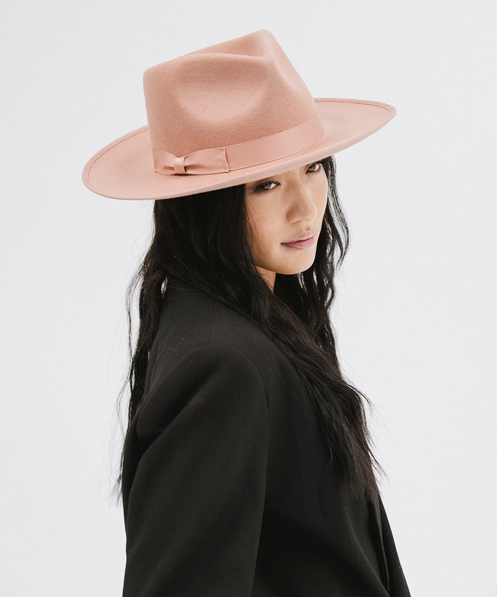 Monroe Rancher Fedora Hat for Men & Women - Western Style Cowboy Hat with Wide Brim - Perfect for Outdoor, Rodeo, and Country Music Events