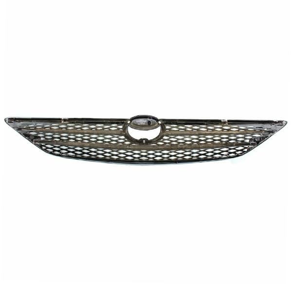 2002-2004 Toyota Camry LE/XLE Front Grille Assembly - Gray Argent Chrome Molding Replacement | Perfect for Car Restoration & Custom Upgrades
