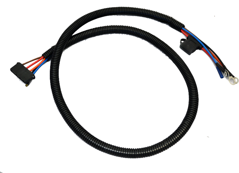 96-98 Series 24V Wiring Harness with Ring Terminals for Field/Stator Plug - Heavy Duty Electrical Connector for Truck, Tractor & Industrial Equipment Repair