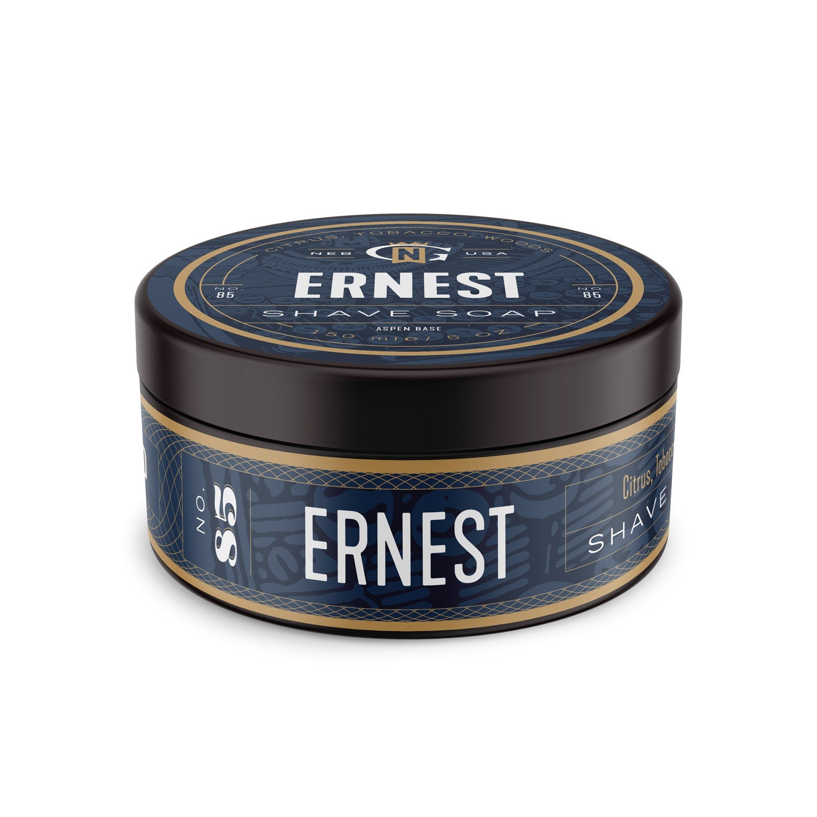 ERNEST SHAVE SOAP for Men - Premium Shaving Soap with Natural Ingredients - Perfect for Wet Shaving & Beard Care at Home or Travel