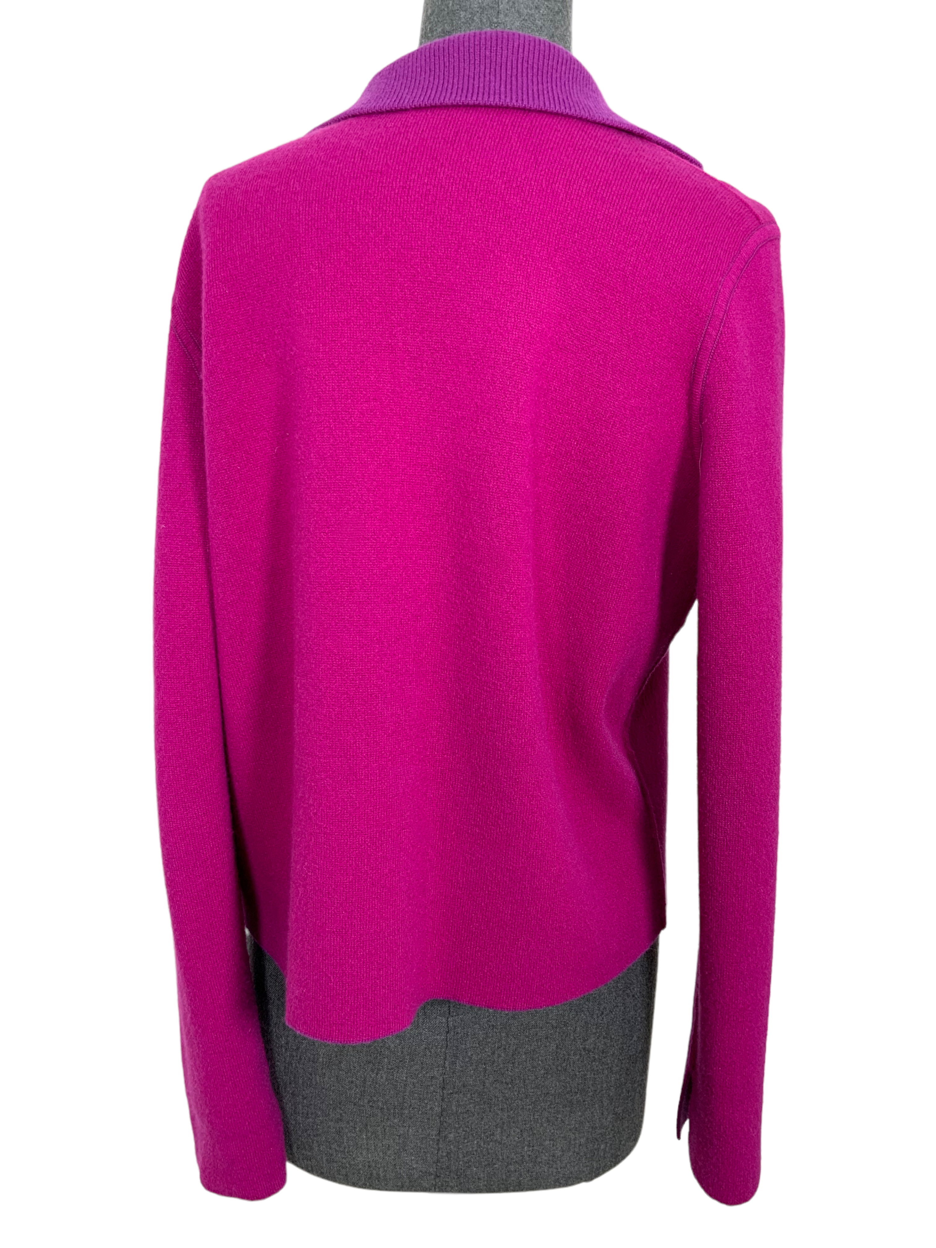 AKRIS Reversible Short Cashmere Cardigan for Women - Soft & Luxurious M Size - Perfect for Office, Travel & Casual Wear