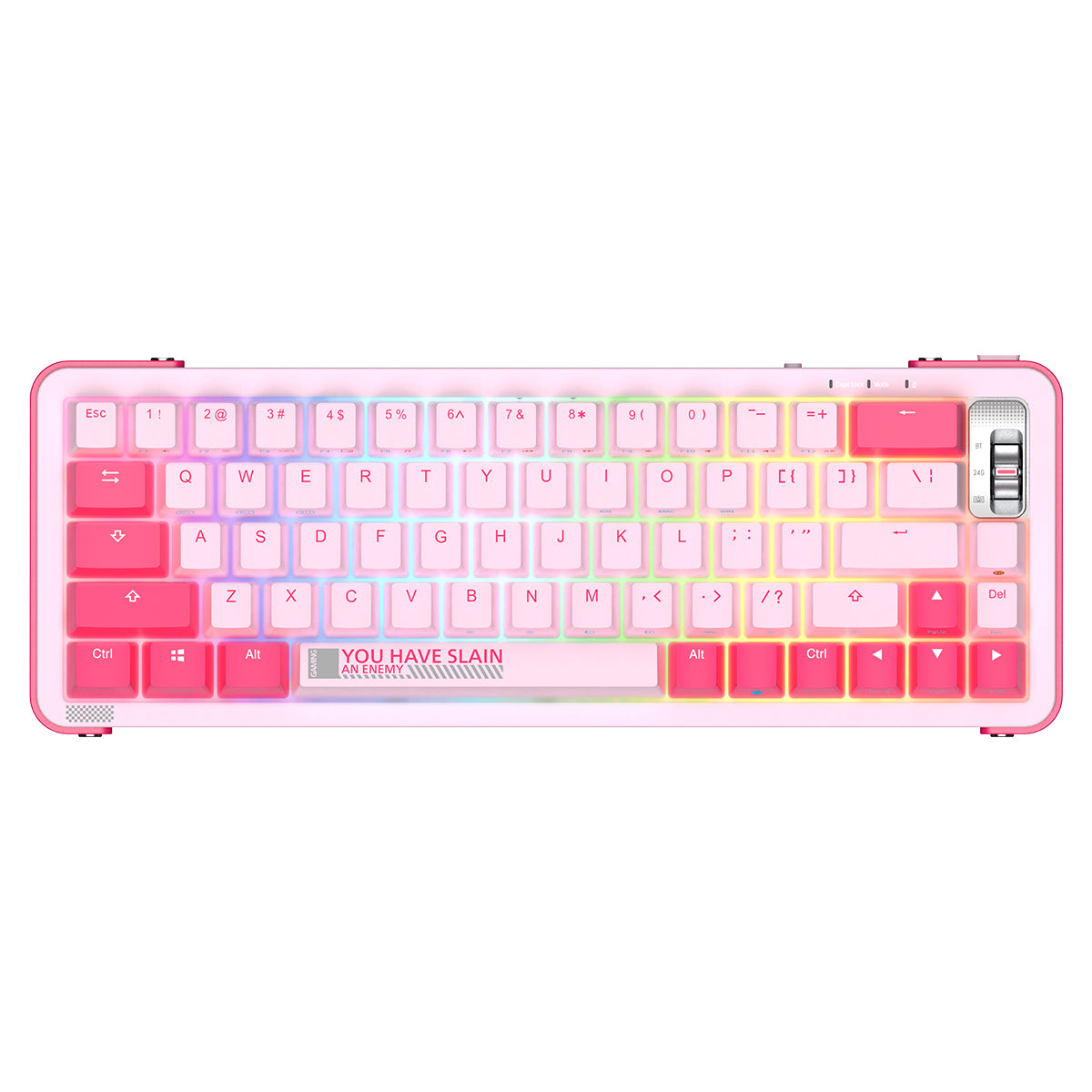 YUNZII Royalaxe Y68 Wireless Mechanical Keyboard - 65% Compact Layout, Hot-Swappable Switches, RGB Backlit for Gaming & Typing | Perfect for Office, Home & Gaming Setup