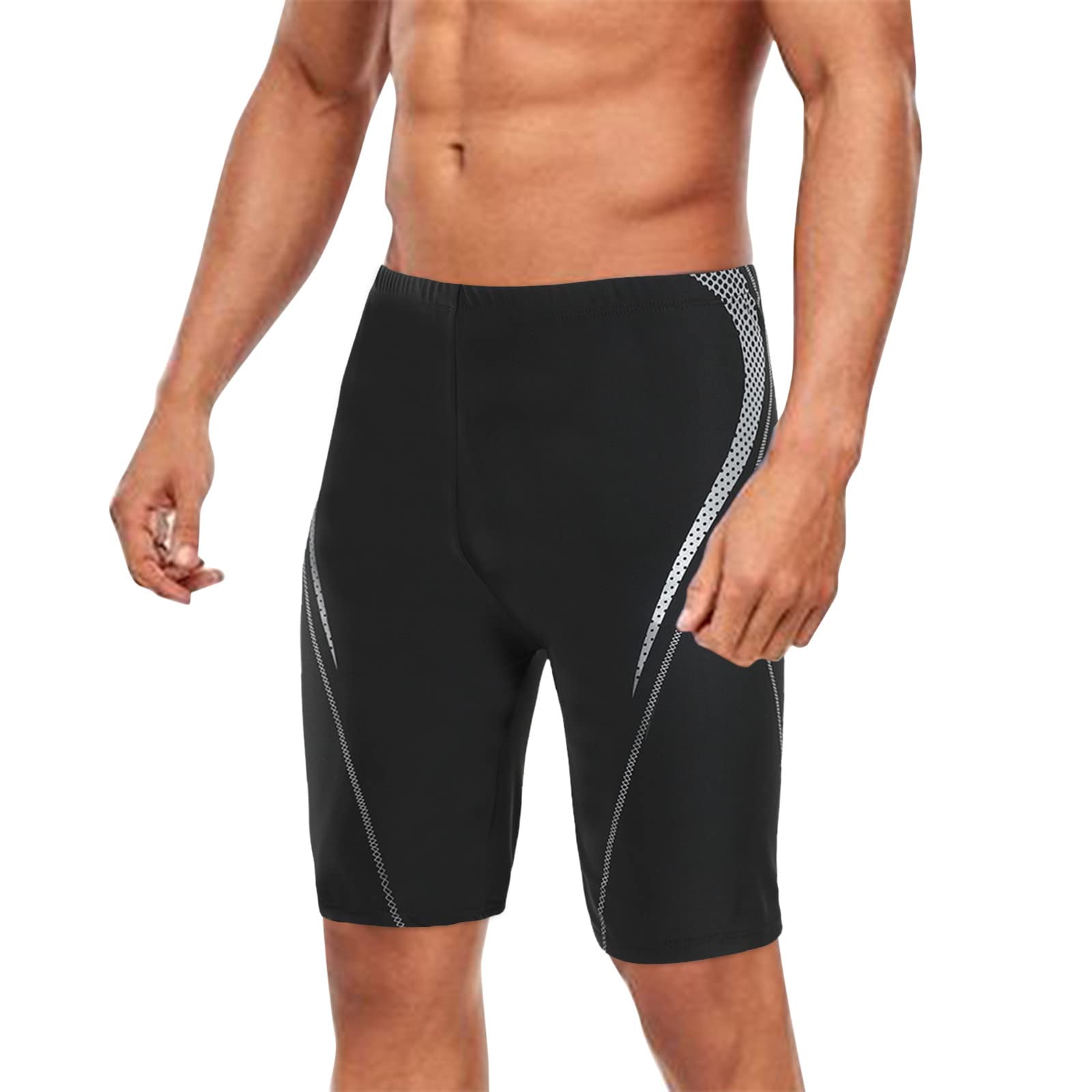 Men's Quick-Dry Board Shorts with Pockets - Summer Beach Swim Trunks, Running Shorts with Liner, Plus Size White Dress Pants | Perfect for Swimming, Surfing, Gym Workouts & Casual Wear