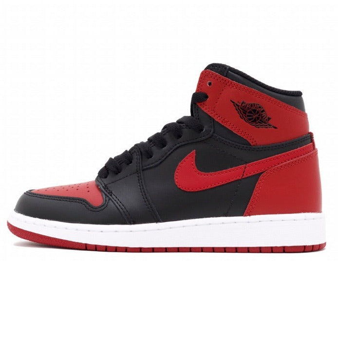 Air Jordan 1 Retro High OG BG GS Banned 2016 - Black, Varsity Red & White Sneakers for Basketball, Streetwear & Collectors
