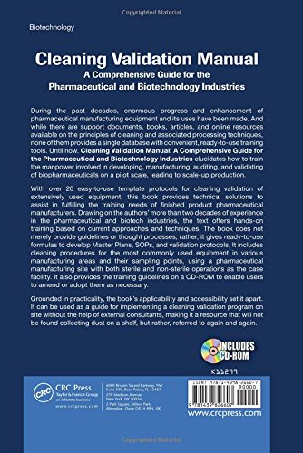 Cleaning Validation Manual: Comprehensive Guide for Pharmaceutical & Biotech Industries | Best Practices for FDA Compliance & GMP Standards | Lab, Manufacturing & Facility Use