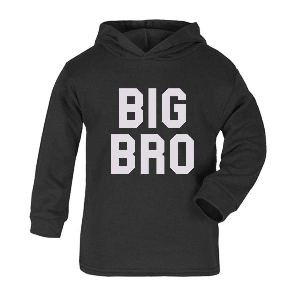 MRK X Matching Black Hoodies for Big, Lil' & Middle Bro - Family Sibling Outfits (Ages 1-13 Years) - Perfect for Family Photos, Sibling Bonding & Casual Wear