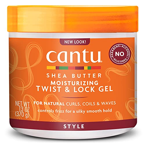 Cantu Shea Butter Twist & Lock Gel for Natural Hair – 13 oz Moisturizing Styling Gel (Packaging May Vary) | Perfect for Twist Outs, Braid Outs & Defined Curls