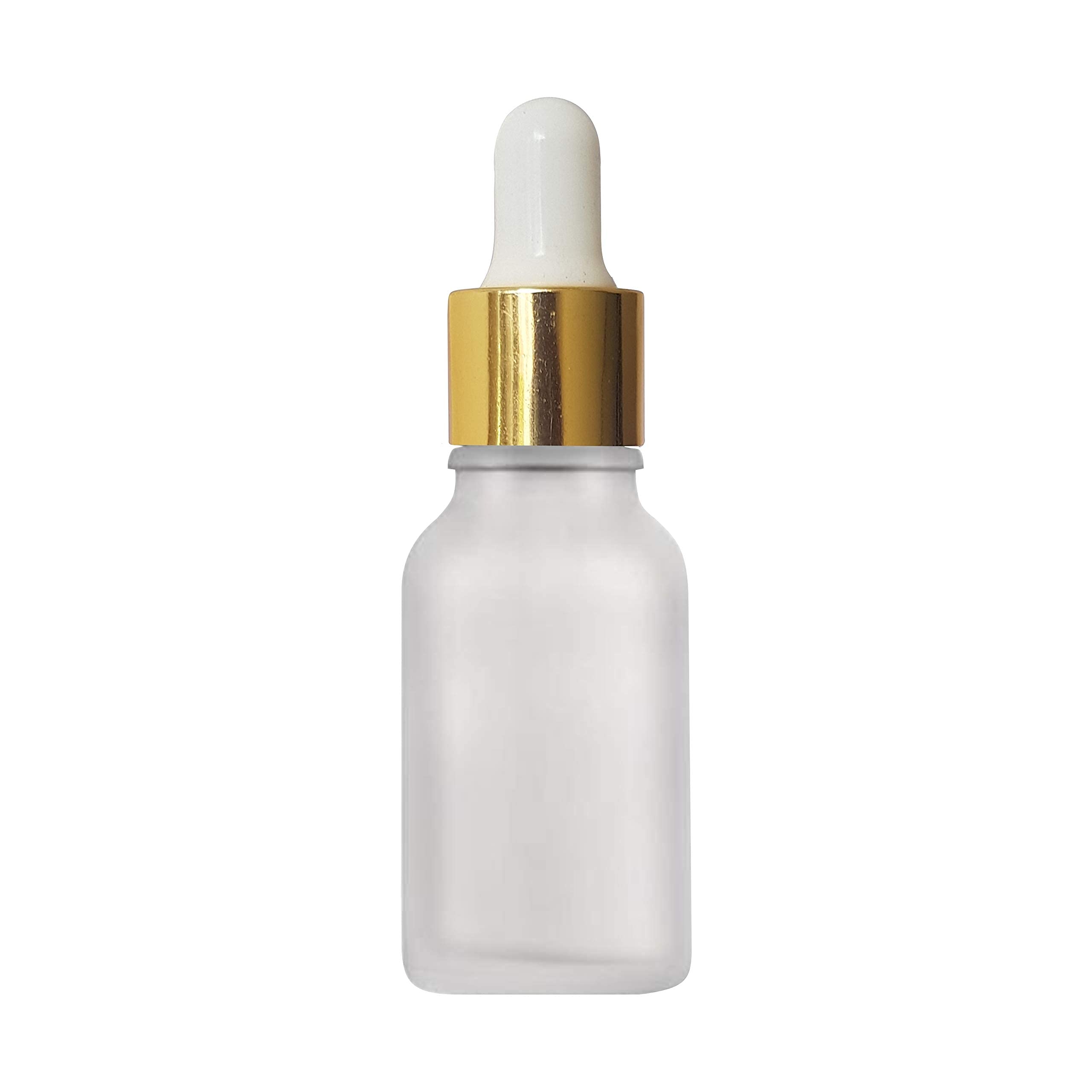 Zenvista 15ml Refillable Glass Bottle with Silver Plating Dropper - Perfect for Fragrances, Perfumes & Essential Oils (Pack of 3) | Travel Size, DIY Beauty & Aromatherapy