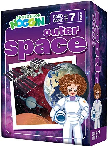 Professor Noggin's Outer Space Trivia Card Game - Educational STEM Learning Game for Kids Ages 7+ | 30 Space-Themed Trivia Cards with True/False & Multiple Choice Questions | Perfect for Homeschooling, Classroom Activities & Family Game Nights