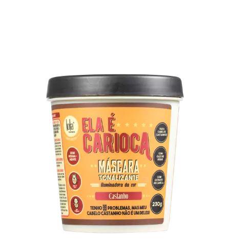 Lola Cosmetics Brunette Brown Hair Color Illuminator Toning Mask 230g - Enhance & Refresh Brunette Shades for Vibrant, Shiny Hair at Home