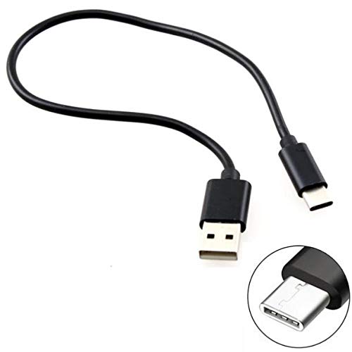1ft Short USB Type-C Charger Cable - Fast Charging Cord Compatible with Samsung Galaxy A10e/A20/A50/A9/Fold/Note 8/10/10+ - Perfect for Home, Office & Travel Charging