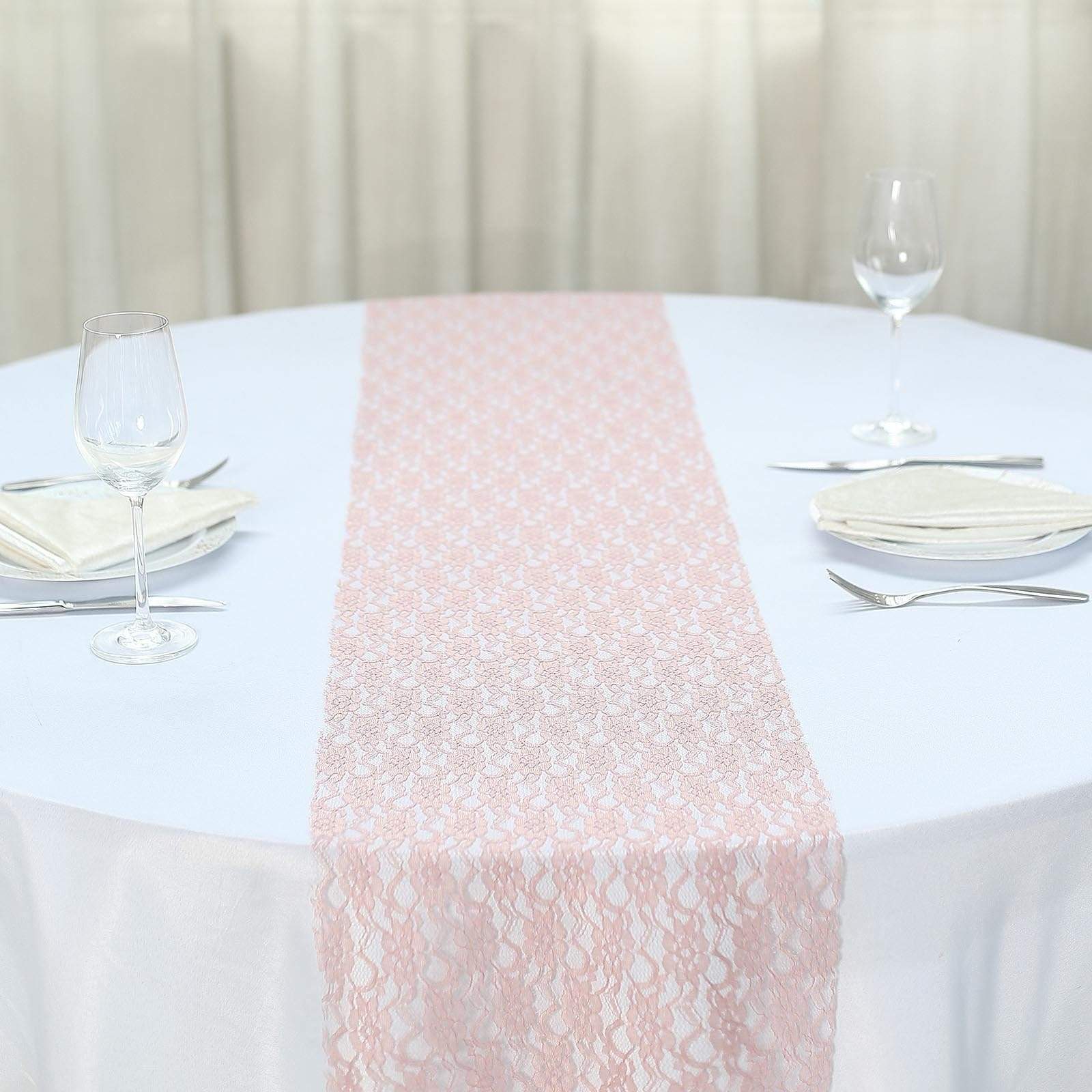 Elegant Wedding Lace Floral Table Runner - White Decorative Bridal Party Decor for Reception, Banquet & Home Dining - Perfect for Weddings, Anniversaries & Special Events