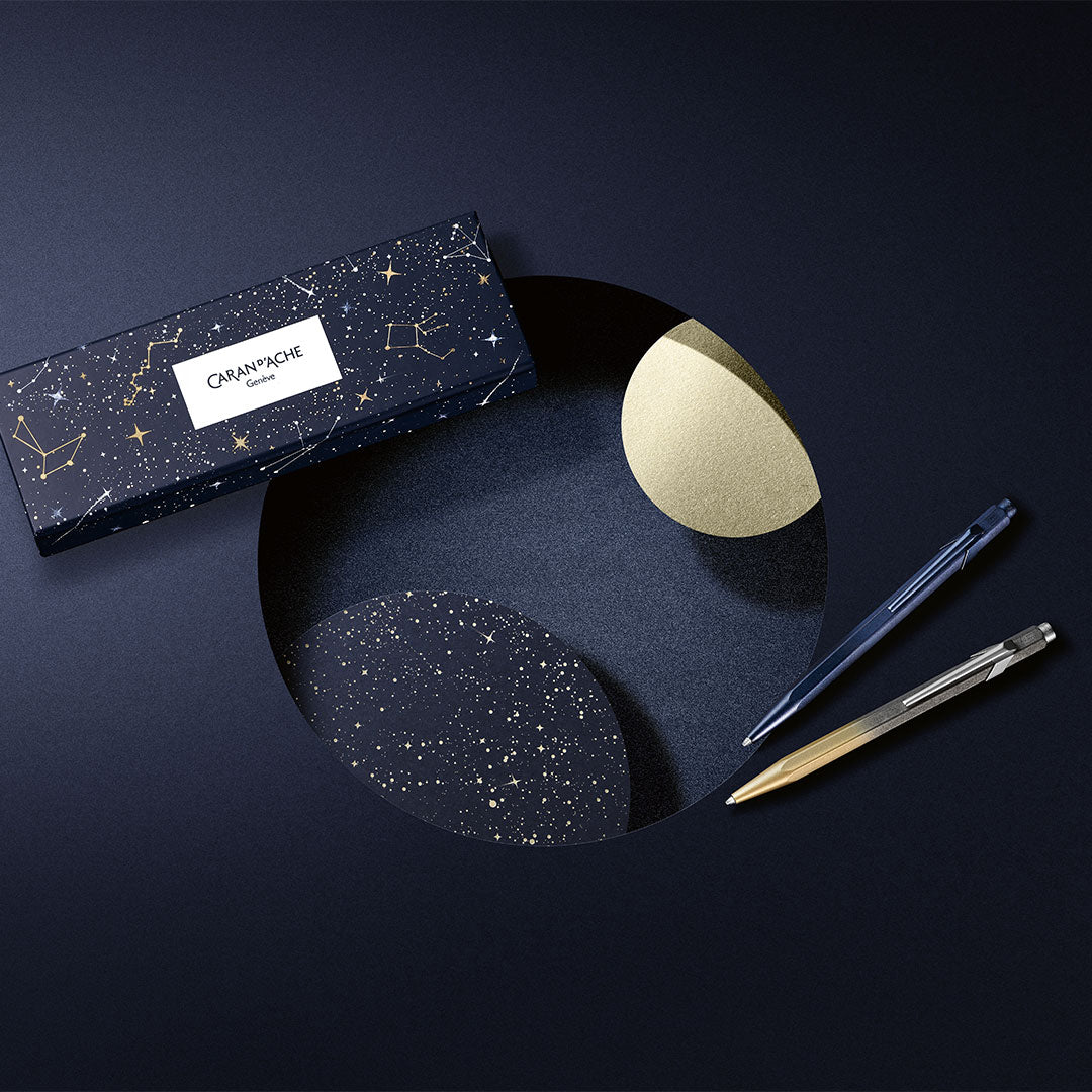 Premium Caran d'Ache 849 Ballpoint Pen - Cosmic Blue Luxury Writing Instrument for Professionals & Students | Perfect for Office, School & Gift Giving