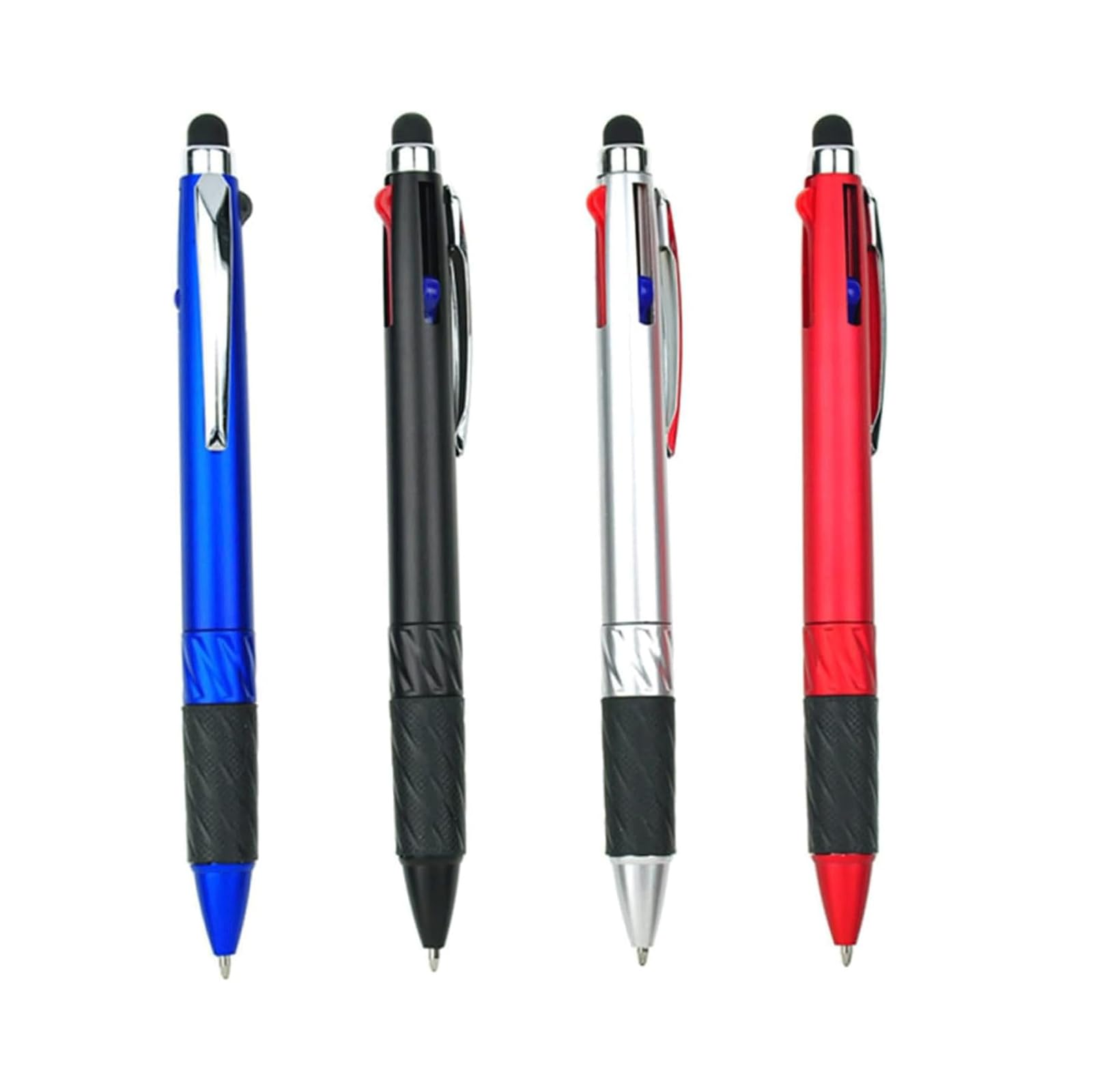 4-Pack Smooth Writing Retractable Gel Ink Pens - Quick-Drying Ballpoint Rollerball Pens for Students, Office & Home Use - Perfect for Note Taking, Journaling & Everyday Writing Tasks