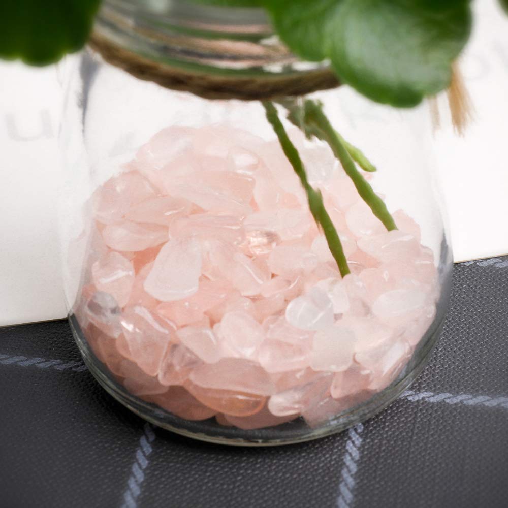 Crushed Crystal Gemstone Chips for Jewelry Making, Home Decor, and DIY Crafts - Natural Tumbled Stone Chips for Beading, Scrapbooking, and Spiritual Healing