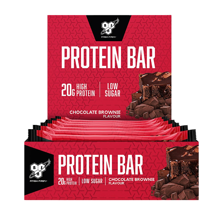 BSN Protein Bar 12 Pack - Chocolate Brownie Flavor (60g Each) | High Protein Snack for Gym, Workout Recovery & Weight Management | Perfect for Athletes & Fitness Enthusiasts
