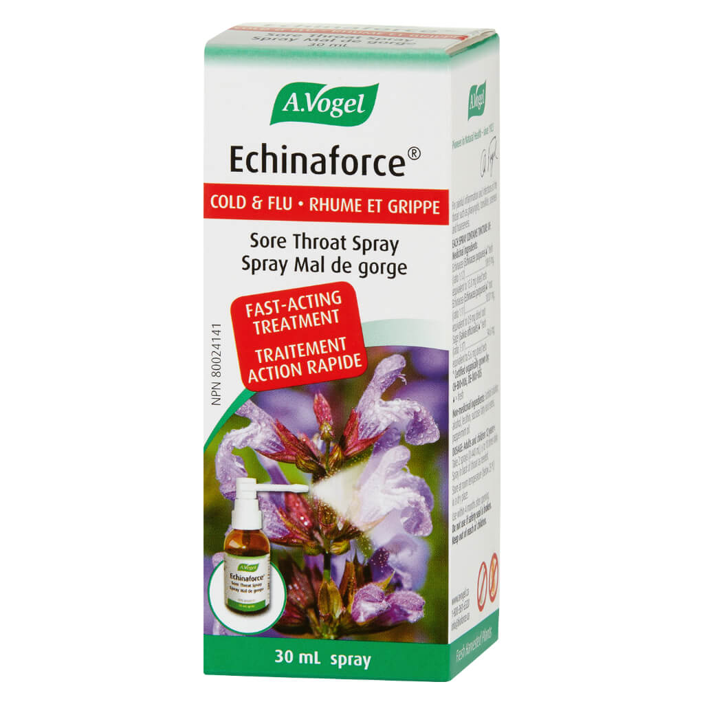 Echinaforce Cold & Flu Sore Throat Relief Spray - Natural Immune Support for Adults & Kids - Fast-Acting Throat Pain Relief for Cough, Cold & Flu Symptoms - Perfect for Travel & Home Use