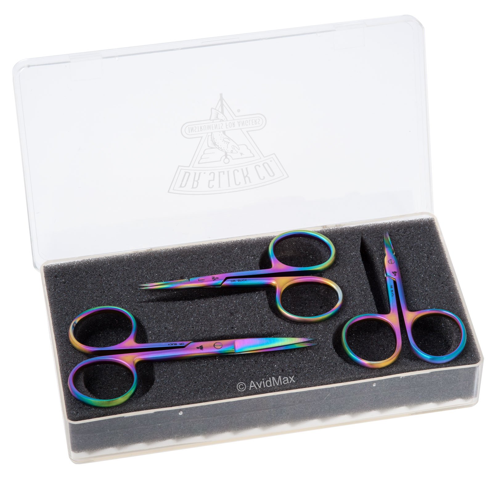 Dr. Slick Prism Scissors Set - Premium Stainless Steel Hair Cutting Shears for Professional Stylists & Barbers - Perfect for Salon, Home Haircuts & Grooming Kits