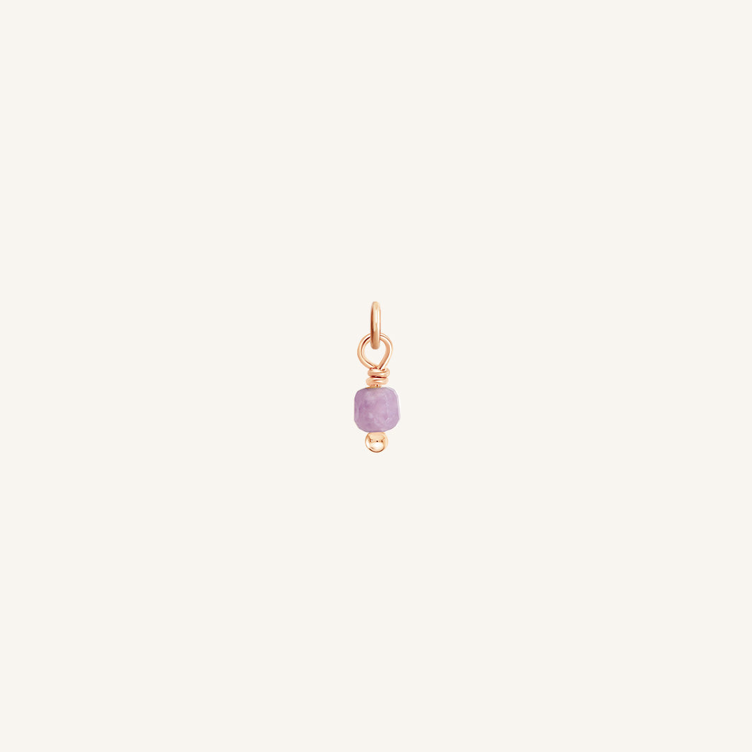 Amethyst Soldering Charm - Natural Stone of Peace & Protection for Jewelry Making, Meditation & Healing | Perfect for DIY Crafts, Gifts & Spiritual Practices