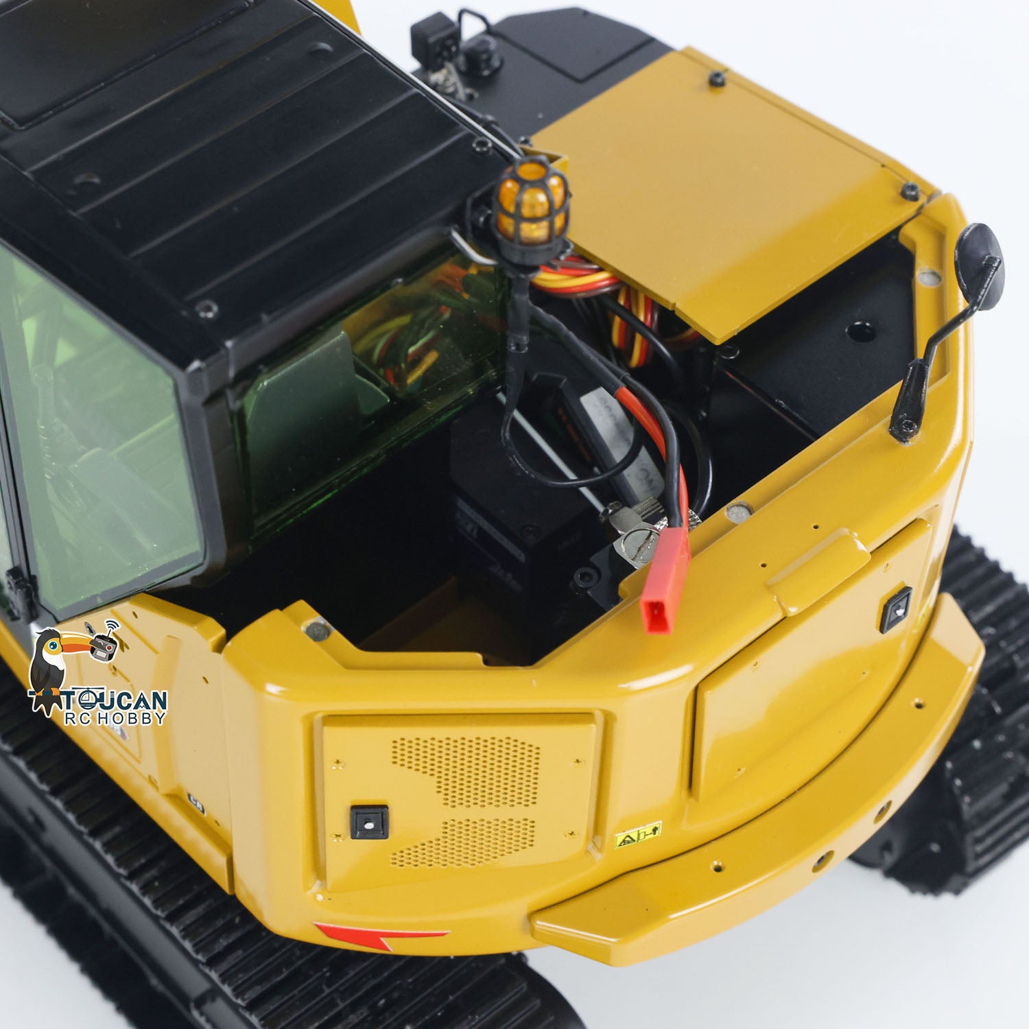 1/14 Scale Metal RC Hydraulic Excavator - C308 Radio Controlled Construction Vehicle with Flysky ST8 Transmitter & RTR Model - Perfect for Construction Simulation, Backyard Digging & RC Hobby Enthusiasts