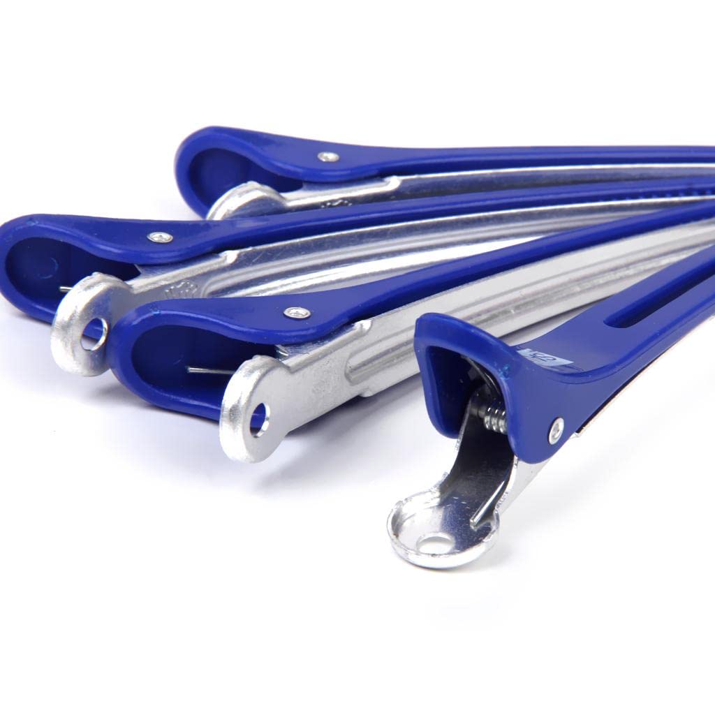 LOSA 12-Piece Sectioning Clips for Hair Styling - Professional Hairdressing Clamps for Salon & Home Use - Perfect for Curling, Cutting & Coloring Hair
