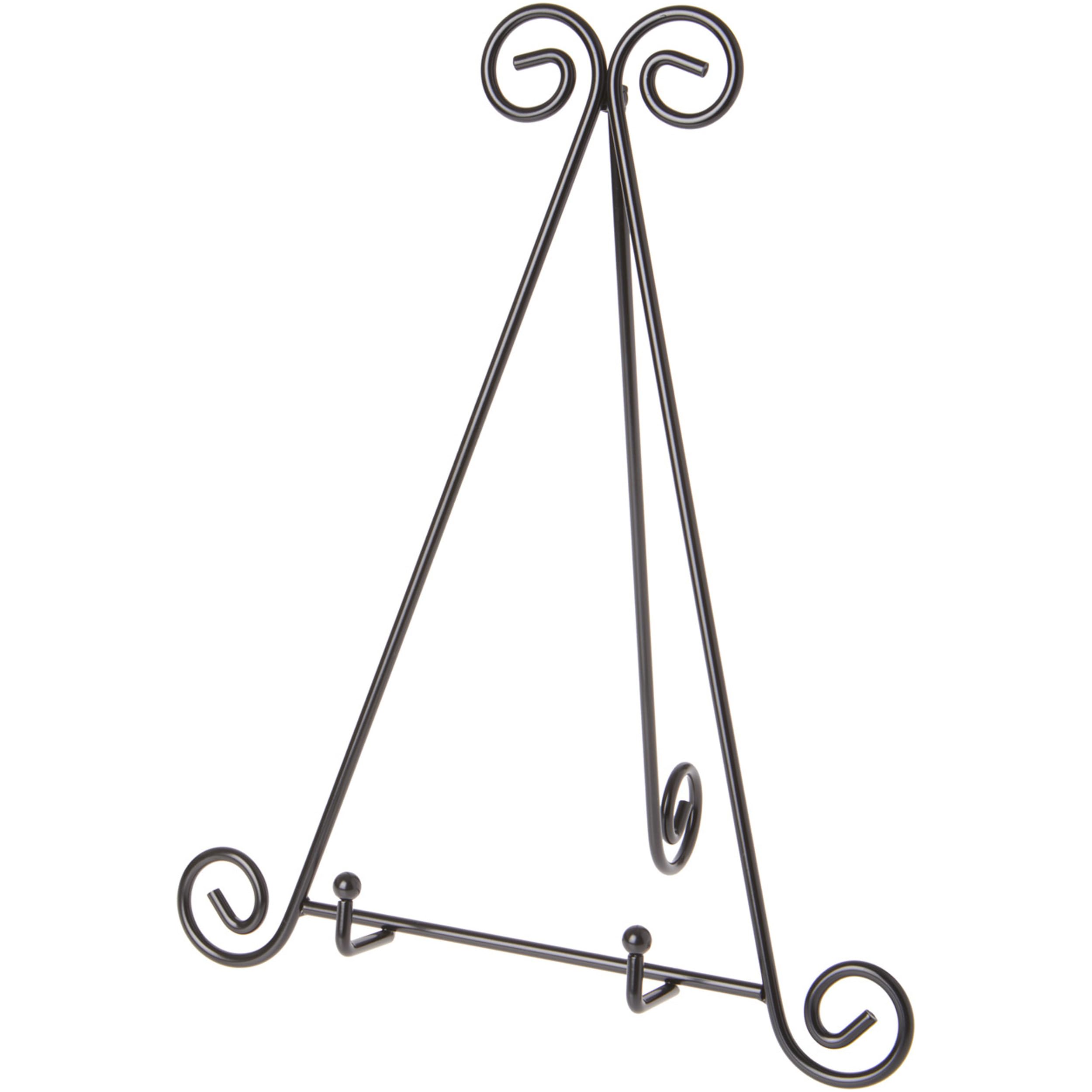 Premium Black Metal Easel Stand for Plates 10.5