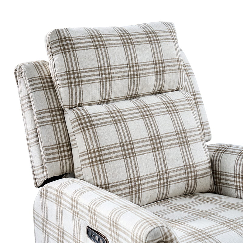 Alois Swivel Rocker Recliner Chair with Adjustable Headrest - Comfortable Living Room Furniture for Relaxing, Reading & Watching TV