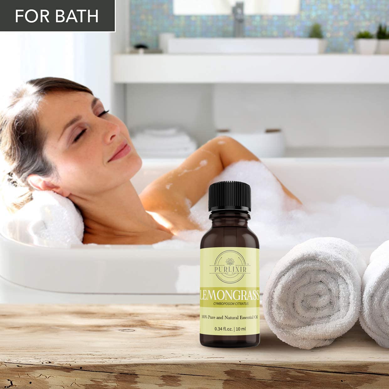 Purlixir 100% Pure Lemongrass Essential Oil 10ml - Natural Calming & Relaxing Aromatherapy Oil for Skin, Hair, Sleep & Stress Relief | Moisturizes Skin, Reduces Acne & Hair Fall, Eliminates Dandruff | Perfect for Diffusers, Massage & Home Spa Relaxation