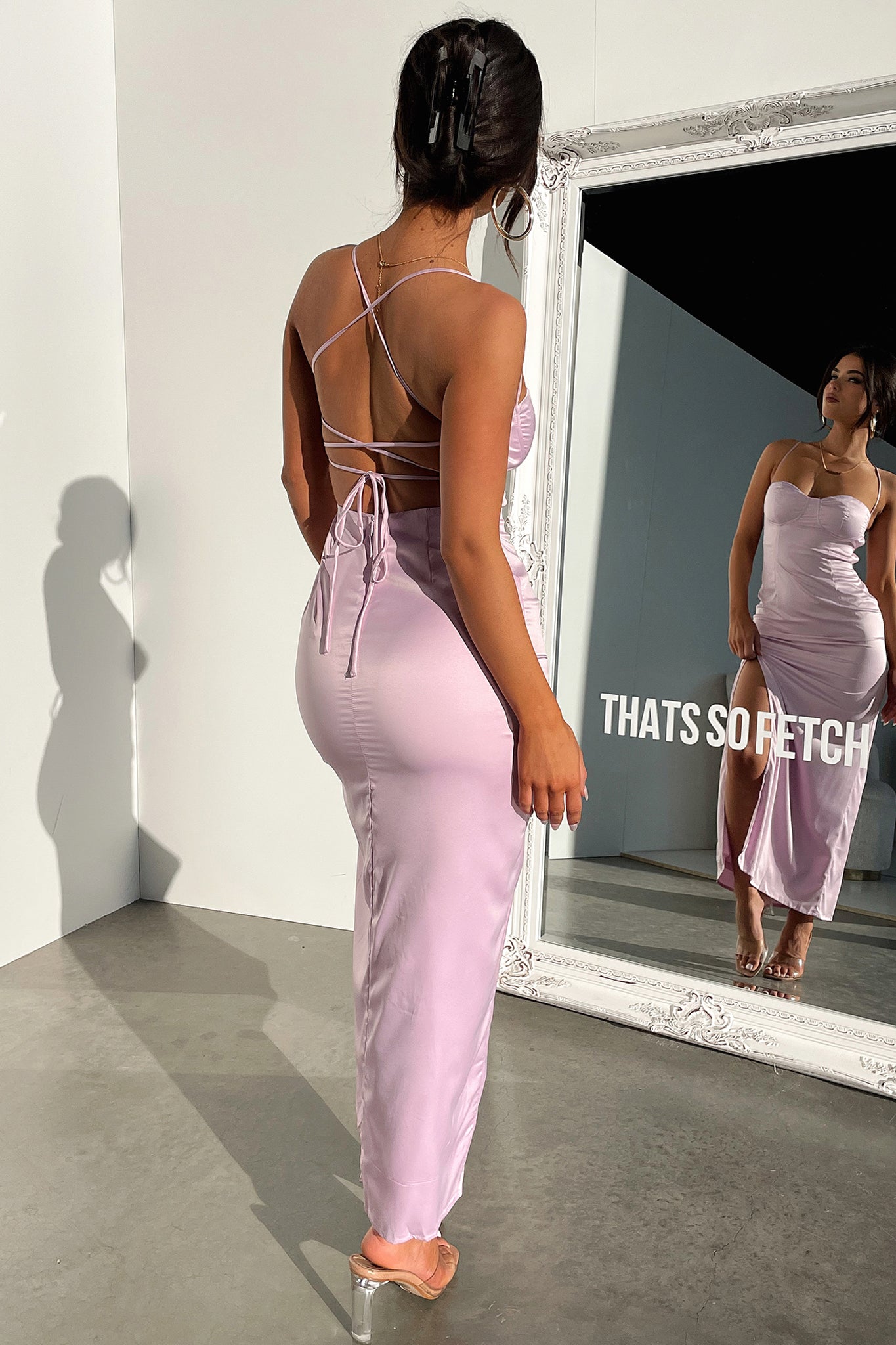 Elizabeth Maxi Dress for Women - Flowy Long Summer Dress in Lilac | Perfect for Beach, Vacation & Casual Wear