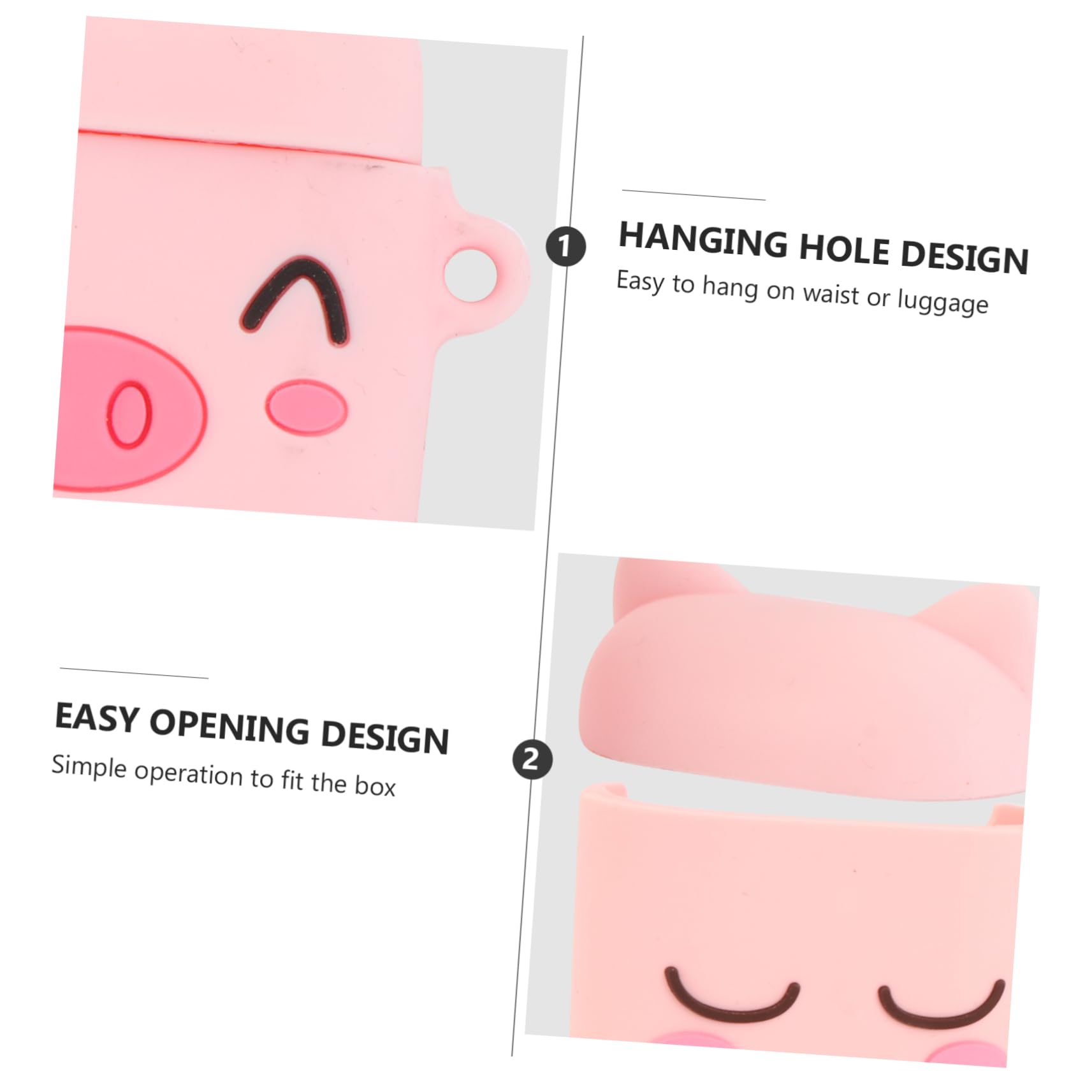 3-Pack Pink Headphone Case Holder - Shockproof Earbud Storage Box for AirPods, Wireless Earbuds | Perfect for Travel, Gym & Daily Organization
