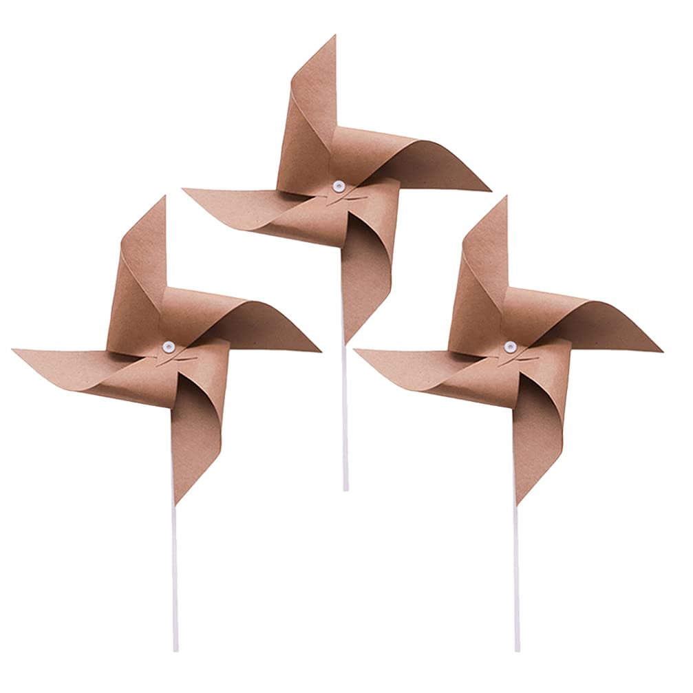 Bestoyard 3-Pack Retro Rainbow Pinwheel Spinners - Colorful Sunflower Windmill Toys for Kids, Handheld Wind Spinners for Outdoor Garden Decor, Party Favors & Toddler Sensory Play