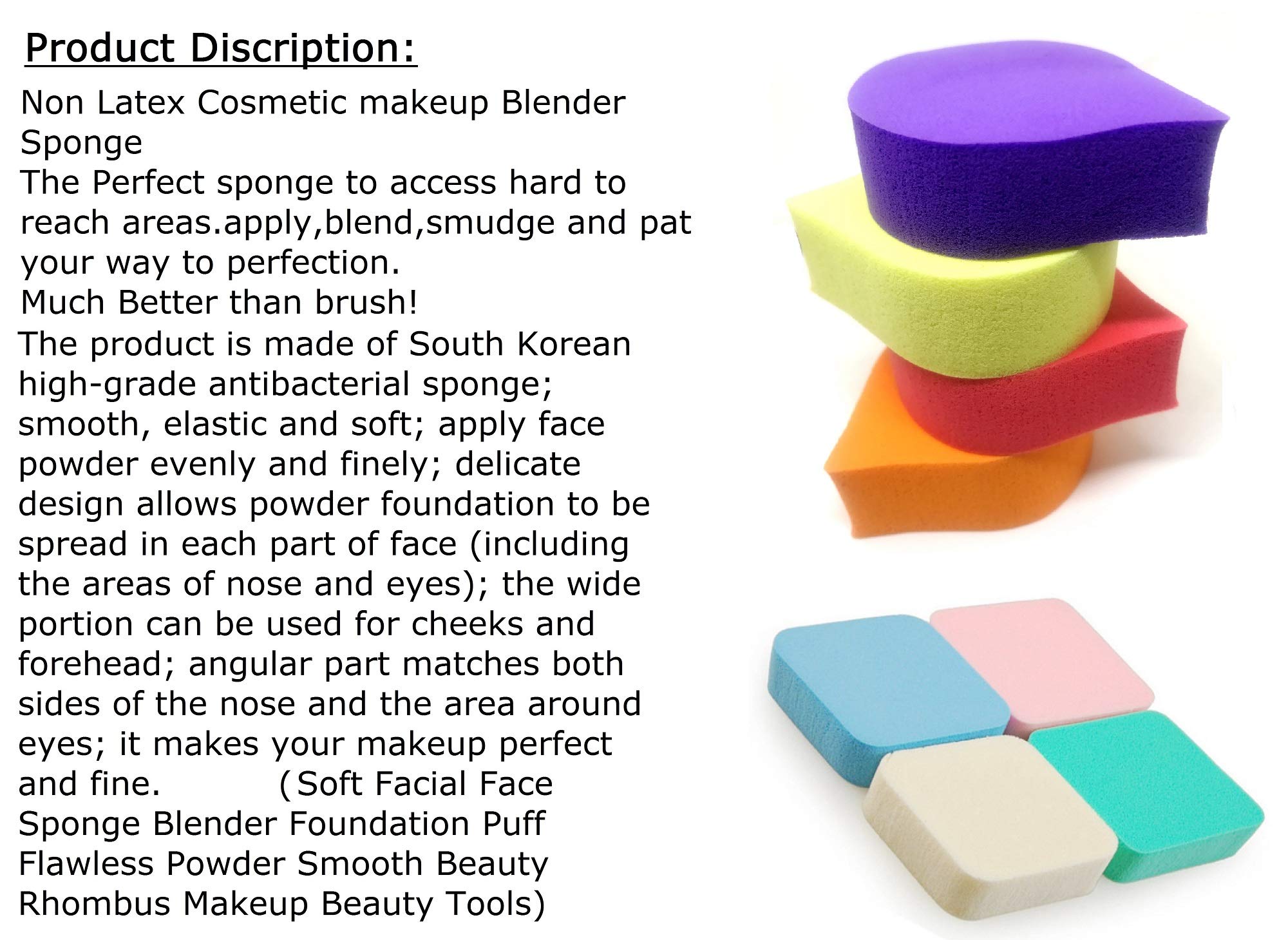 16-Piece Makeup Blender Set with Puffs & Brushes for Foundation & Concealer - Beauty Essentials