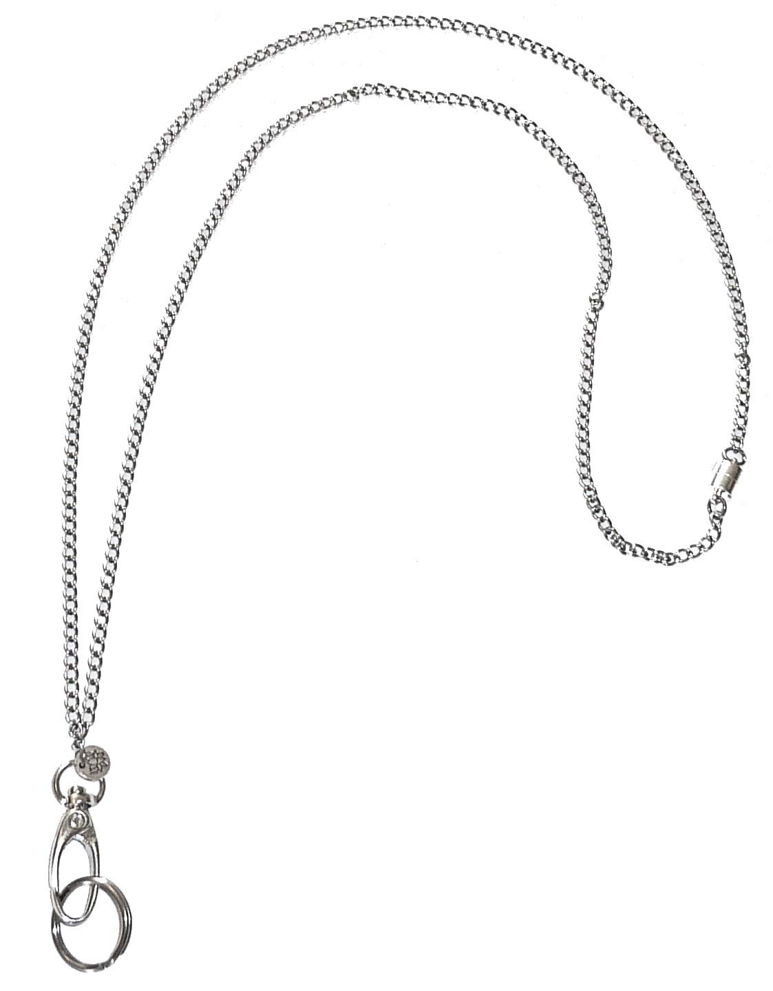 Premium Stainless Steel Breakaway Lanyard for ID Badges - Durable Safety Necklace for Teachers, Nurses, Cruise Staff - Keychain & Key Holder for Work, School, Travel (Black) - Perfect for Office, Hospital, Security & Event Staff