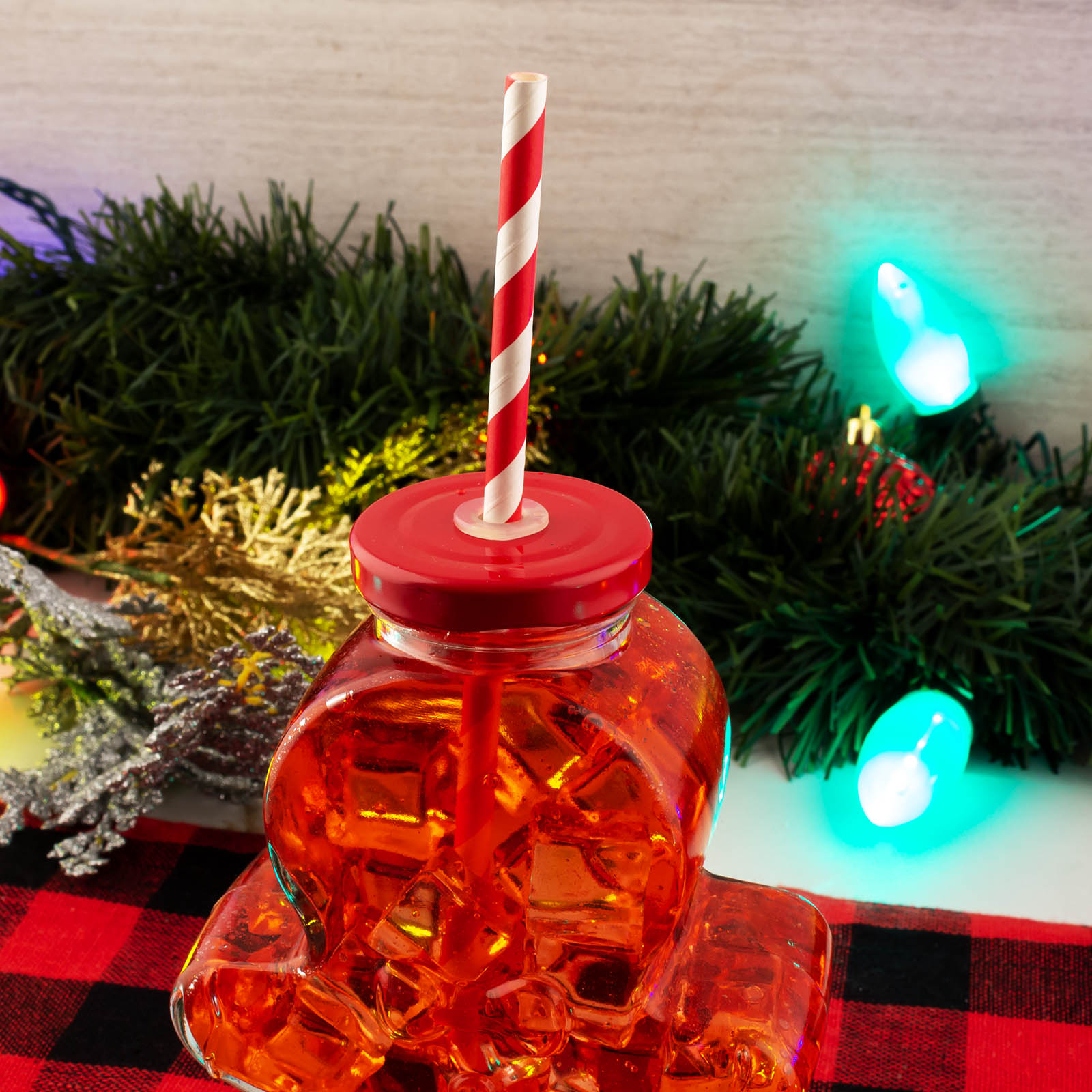 BarConic® Gingerbread Man Mason Jar with Lid - Airtight Glass Storage Container for Baking, Cookies, and Holiday Decor - Perfect for Christmas Gifts, Kitchen Organization & DIY Crafts
