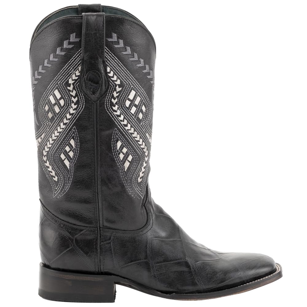 Men's Western Boots for Cowboy Style - Durable Leather Riding Boots for Men | Perfect for Rodeo, Country Music Festivals & Outdoor Adventures