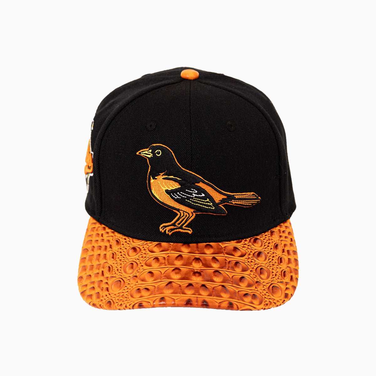 Baltimore Orioles MLB Leather Visor Snapback Hat - Official Baseball Cap for Men & Women - Perfect for Games, Tailgating & Fan Gear Collection